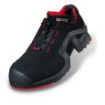 Munkavédelmi cipő UVEX1 8516246 X-TENDED support félcipő fekete-piros 46-os